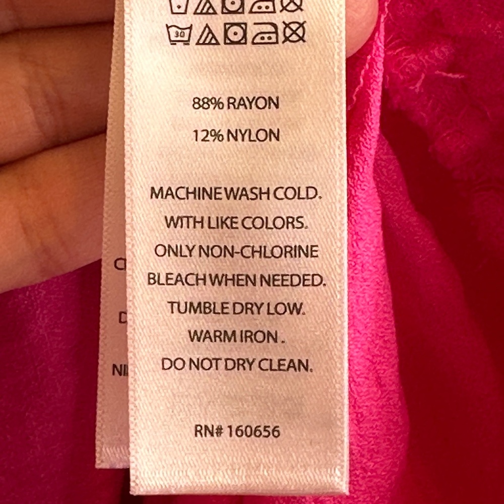 HG Barbie Pink Elastic Pull On Hip Pockets Wide Leg Lightweight Barbiecore Pants - Picture 12 of 12